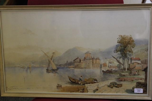 Geoffrey G. Rees | 2 works: The edge of Lake Geneva; study of a ...