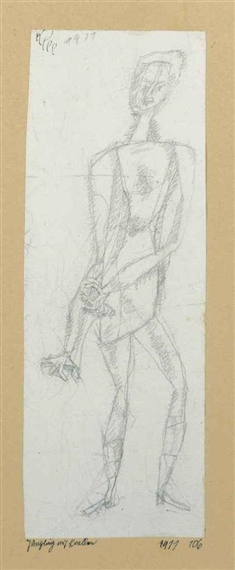 Jüngling mit Krallen by Paul Klee, 1911