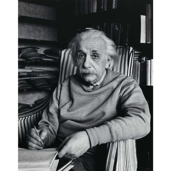 Albert Einstein, Princeton, 1949 by Alfred Eisenstaedt, Printed 1991