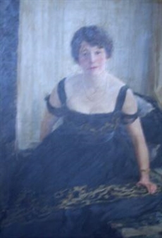 THREE QUARTER LENGTH PORTRAIT OF A LADY - David Foggie