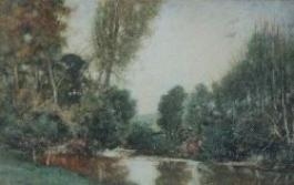 A Weir on the Tone, Somerset - Peter A. Hay