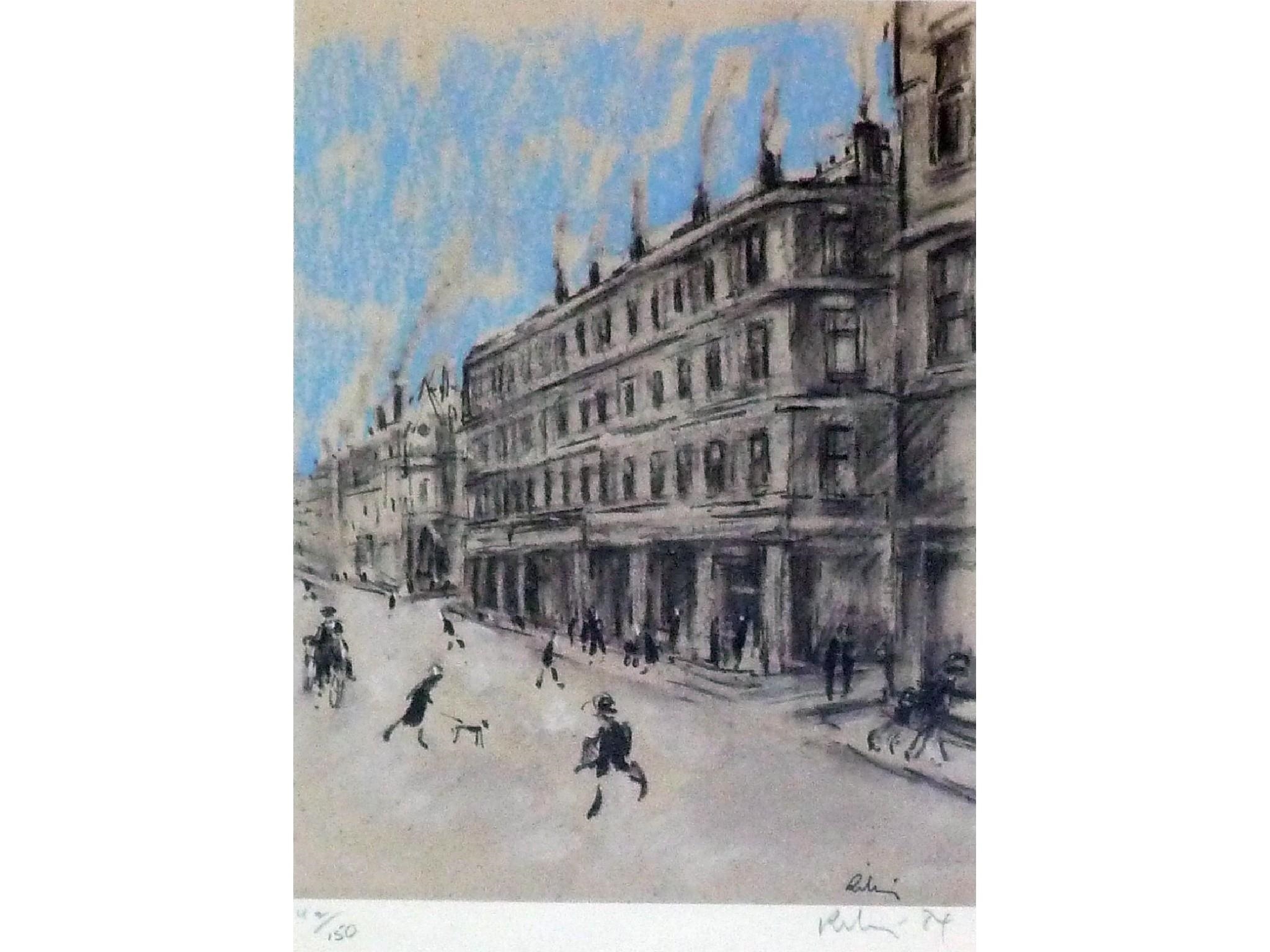 Harold Riley | Manchester street scenes (1984) | MutualArt