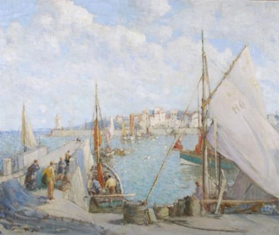 The Arrival of a Mussel Boat, Hornfleur