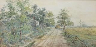 Landscape with Cottage by Aimé-Adrien Taunay