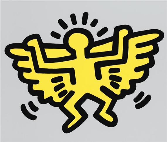 Keith Haring | Icons #3 Barking Dog (1990) | MutualArt