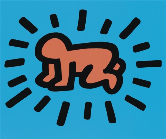 Keith Haring | Icons #3 Barking Dog (1990) | MutualArt