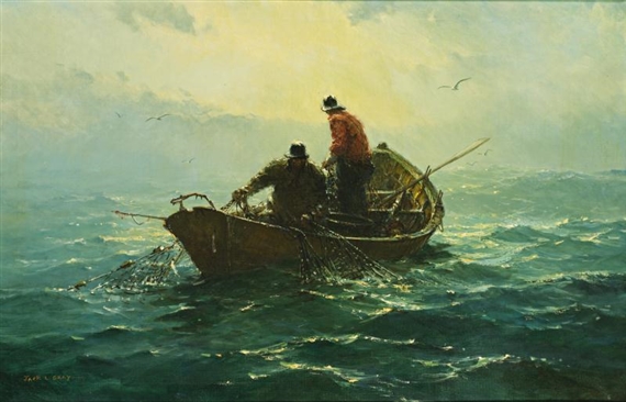 Jack Lorimer Gray | The William P. Frye at sea | MutualArt