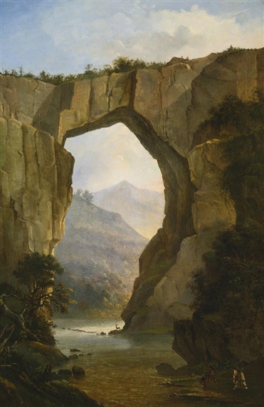 NATURAL BRIDGE by Nicolino Vicompte Calyo, 1849