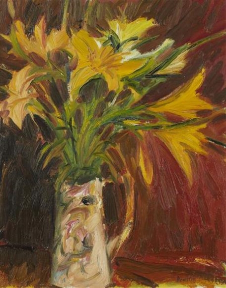 YELLOW LILIES by John Houston, 1985-1986