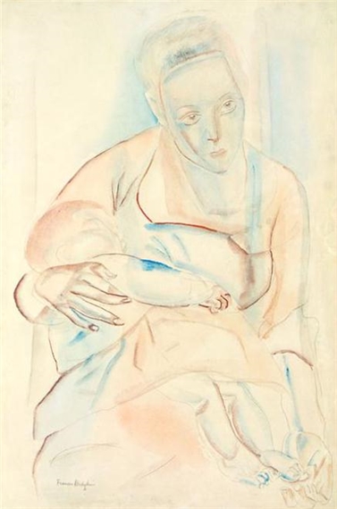 Mother and Baby by Frances Hodgkins, 1921-1922