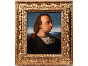 PORTRAIT OF A MAN IN FRONT OF A LANDSCAPE - Jacopo Palma il Vecchio
