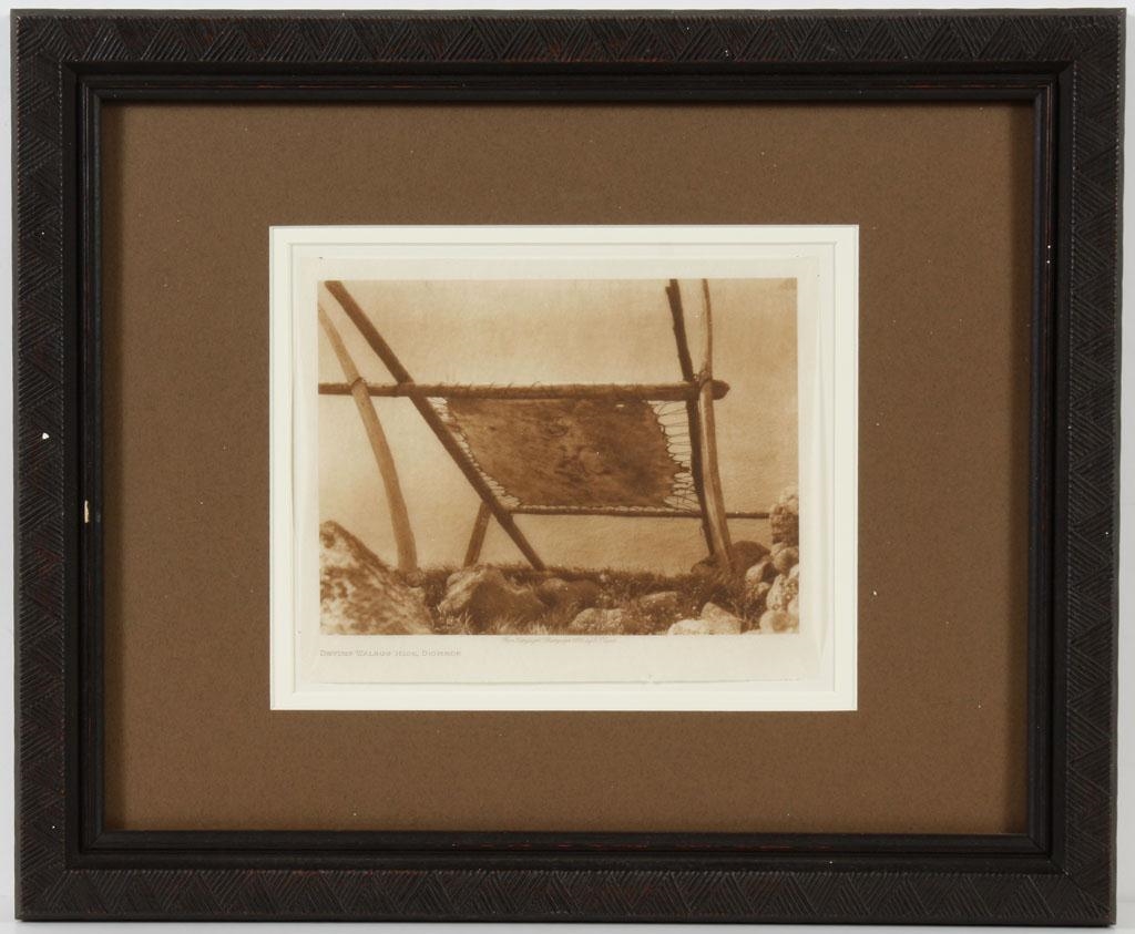 Edward S. Curtis | Drying Walrus Hide, Diomede (1928) | MutualArt