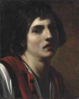 Roman School, 17th Century | Head study of a young man | MutualArt