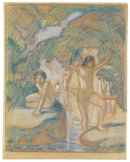 Badende by Ludwig von Hofmann, 1900