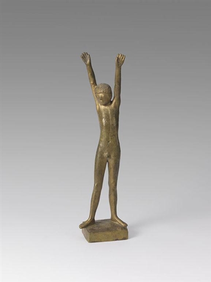 Junge mit erhobenen Armen by Gerhard Marcks, 1968
