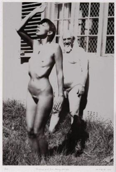 Battiss and Sue Doing Tai-Chi - M. C. Botha