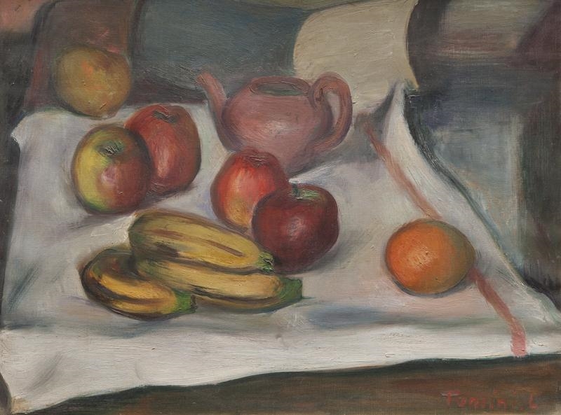 Artwork by Louis Toncini, Nature morte aux fruits, Made of Oil on canvas