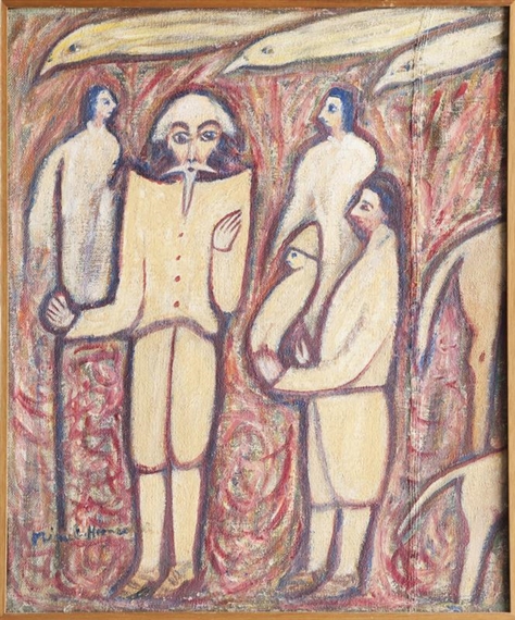 Personnages et oiseaux by Miguel Hernandez