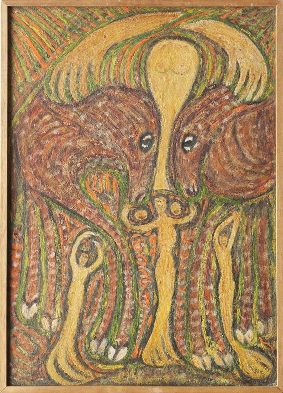 Artwork by Miguel Hernandez, Passage blanc, Made of Oil on masonite