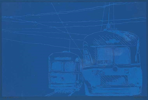 Evening Car by Charles Pachter, 1972