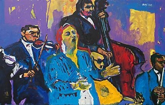Asaad Arabi: Om Kalthoum - Ayyam Gallery, Jeddah