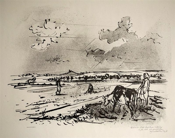 Pasture by Vojtěch Sedláček, 1971