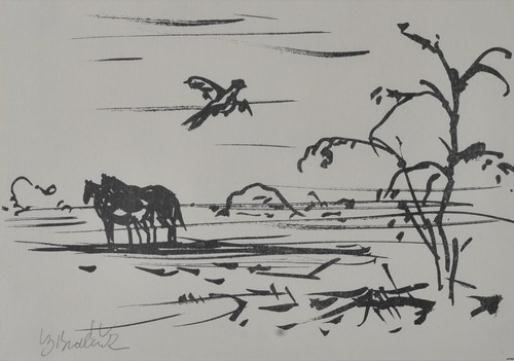 At the field by Vojtěch Sedláček