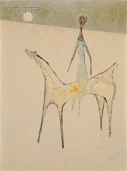 Bird and Widow; Rider on Horseback - Dana Cole