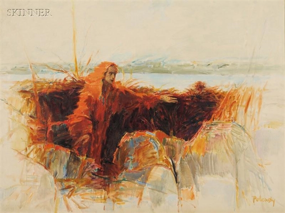 River and Flame by Arthur Polonsky, 1963