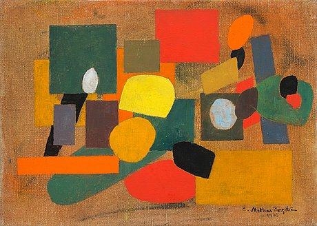 COMPOSITION by Ernst Mether-Borgström, 1975