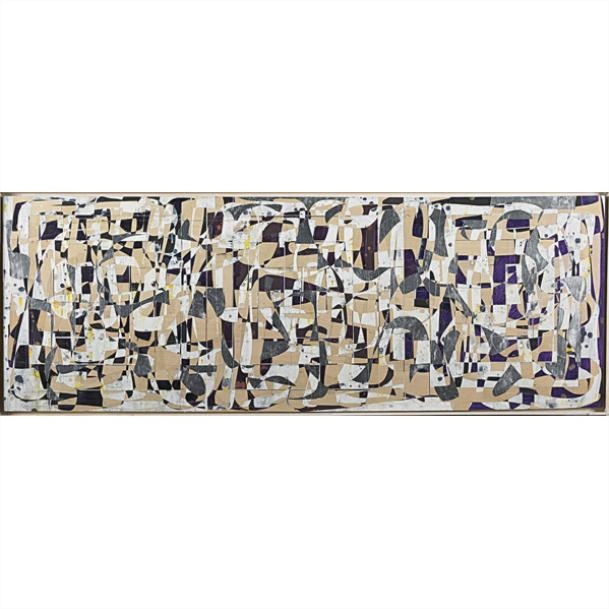 Artwork by Jim Napierala, Tria Prima, Made of mixed media collage on board