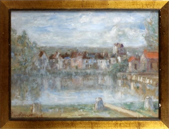 4 Works: Summer landscape - Paul Robert