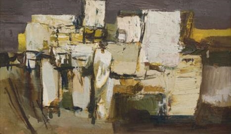 George Boys | Abstract Landscape with Figures | MutualArt