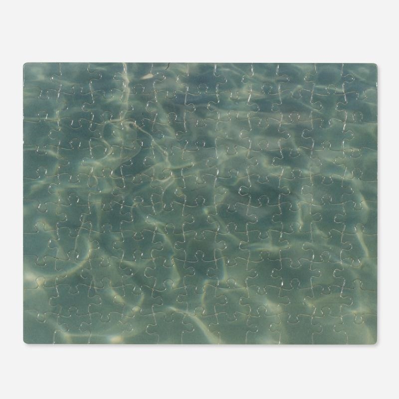 Artwork by Felix González-Torres, Untitled Warm Water, Made of c-print jigsaw puzzle in plastic bag