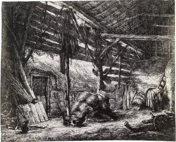 The Barn by Adriaen van Ostade, 1647