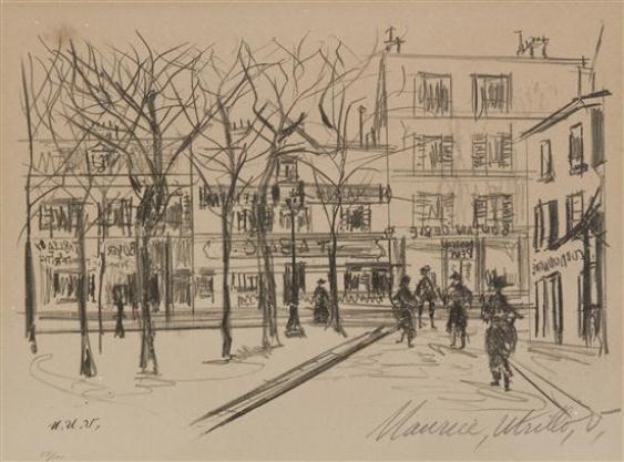 Place du Tertre, Montmartre by Maurice Utrillo