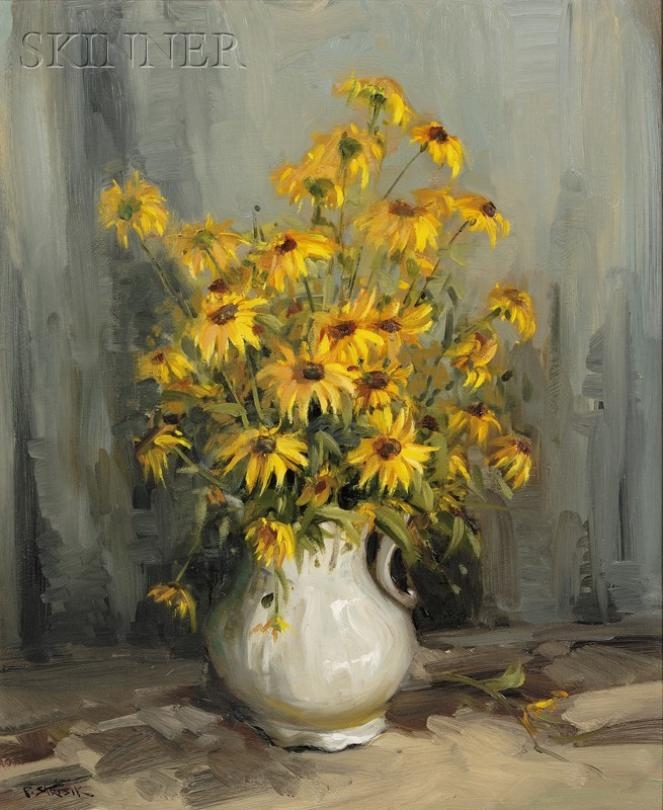 Strisik Paul Bouquet of Black Eyed Susans MutualArt