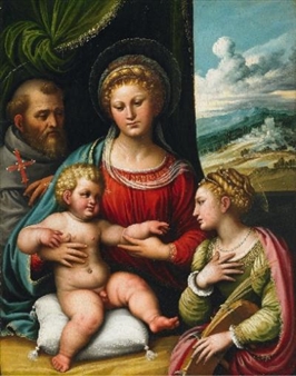 THE HOLY FAMILY WITH SAINT CATHERINE Picture