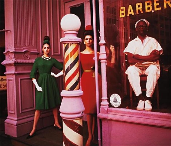 William Klein | Antonia + Simone + Barber Shop, New York, (Vogue) (2008 ...