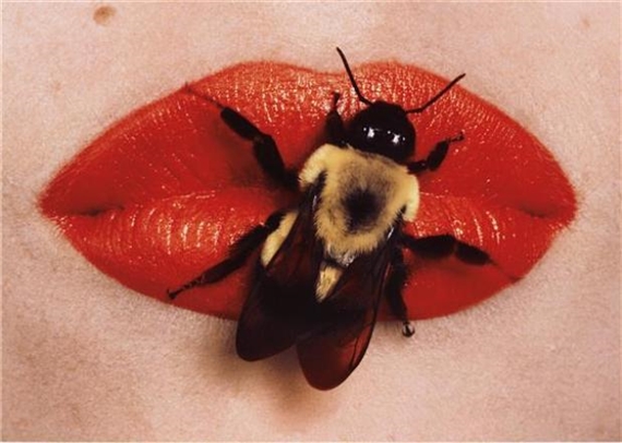 Bee on Lips, New York by Irving Penn, 1999