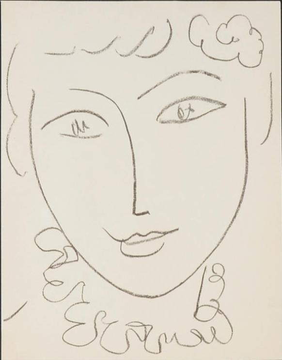 Portrait by Henri Matisse, 1954