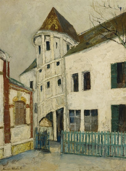 L'ESCALIER DE LA REINE BERTHE À CHARTRES (EURE-ET-LOIR) by Maurice Utrillo, circa 1909