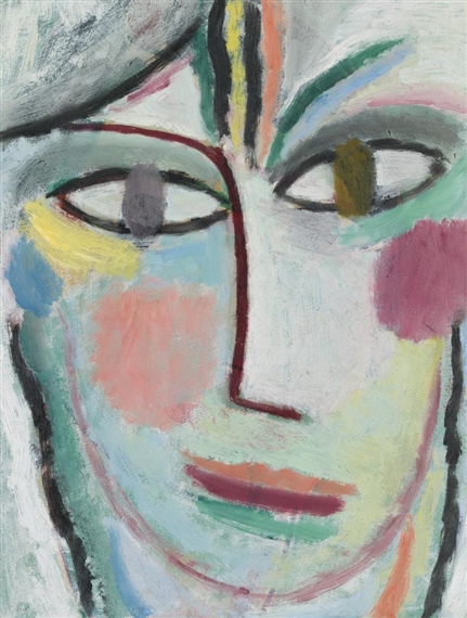 FRAUENKOPF, FEMINA (HEAD OF A WOMAN, FEMINA) by Alexej von Jawlensky, 1922