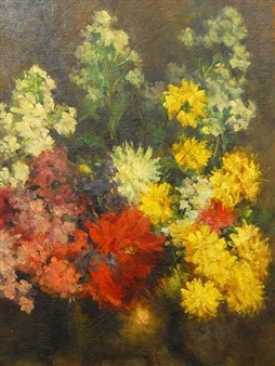 Still Life Flowers - Attilio Maiocchi