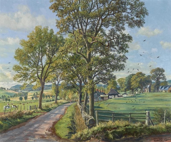 PITERMO FARM NEAR LUNDIE ANGUS by James McIntosh Patrick‏