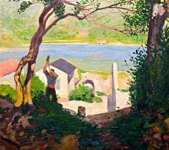 Sunny riverside - Endre Nagy