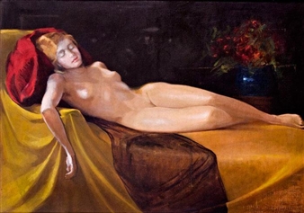 Lying nude - Andor Hubay Cebrián