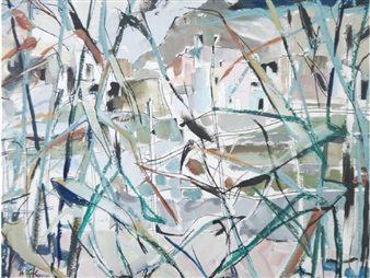 Buildings seen though foliage - Terry McGlynn