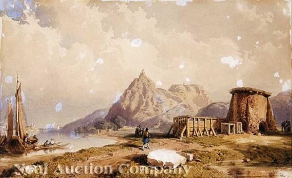 On the Shore by Eugène Edouard Soulès