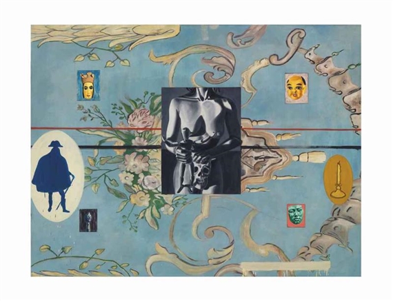 To The Pub by David Salle, 1989